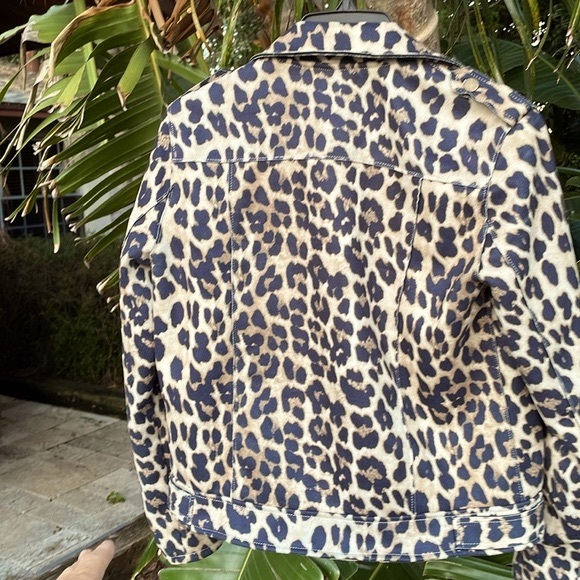 Easel leopard print Moto jacket - Picture 7 of 13